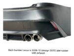 🔥 Lexus IS Rear Bumper 2006–2013 with Exhaust Tips 🔥
