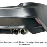 🔥 Lexus IS Rear Bumper 2006–2013 with Exhaust Tips 🔥